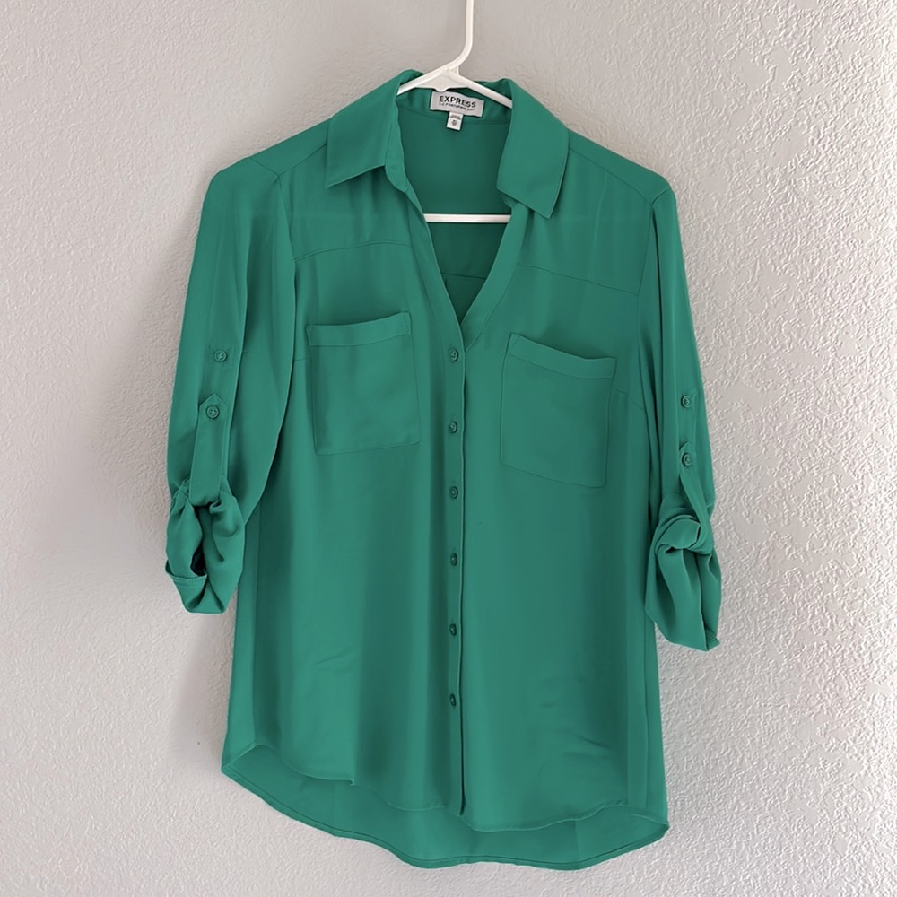 Green Express Portofino button-down blouse